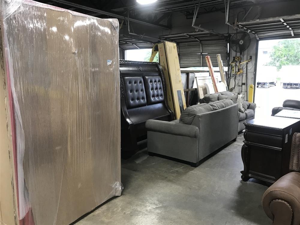 Truck Loading dock with furniture